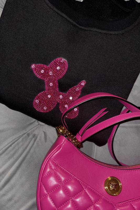 CHIC PUP BLACK SWEATSHIRT