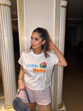 CORAL BABY TEE